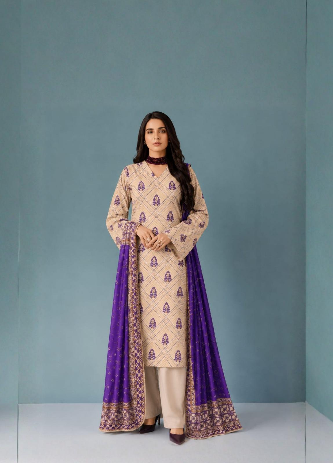 Bareeze 601 Summer Digital Classic 3PC Collection – Article 05
