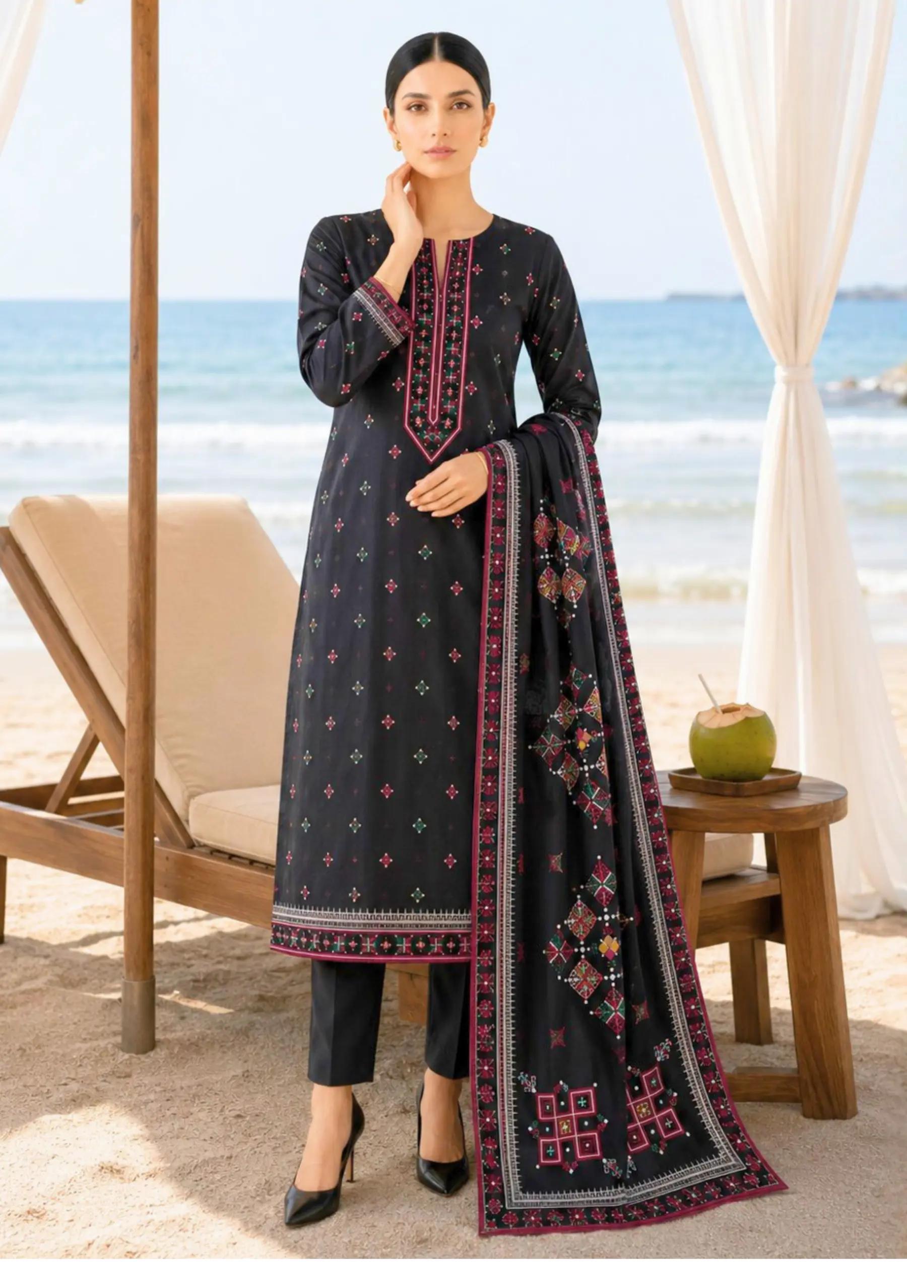 Onae by J. Volume 12 – Summer Collection 3PC Lawn Suit Design 01
