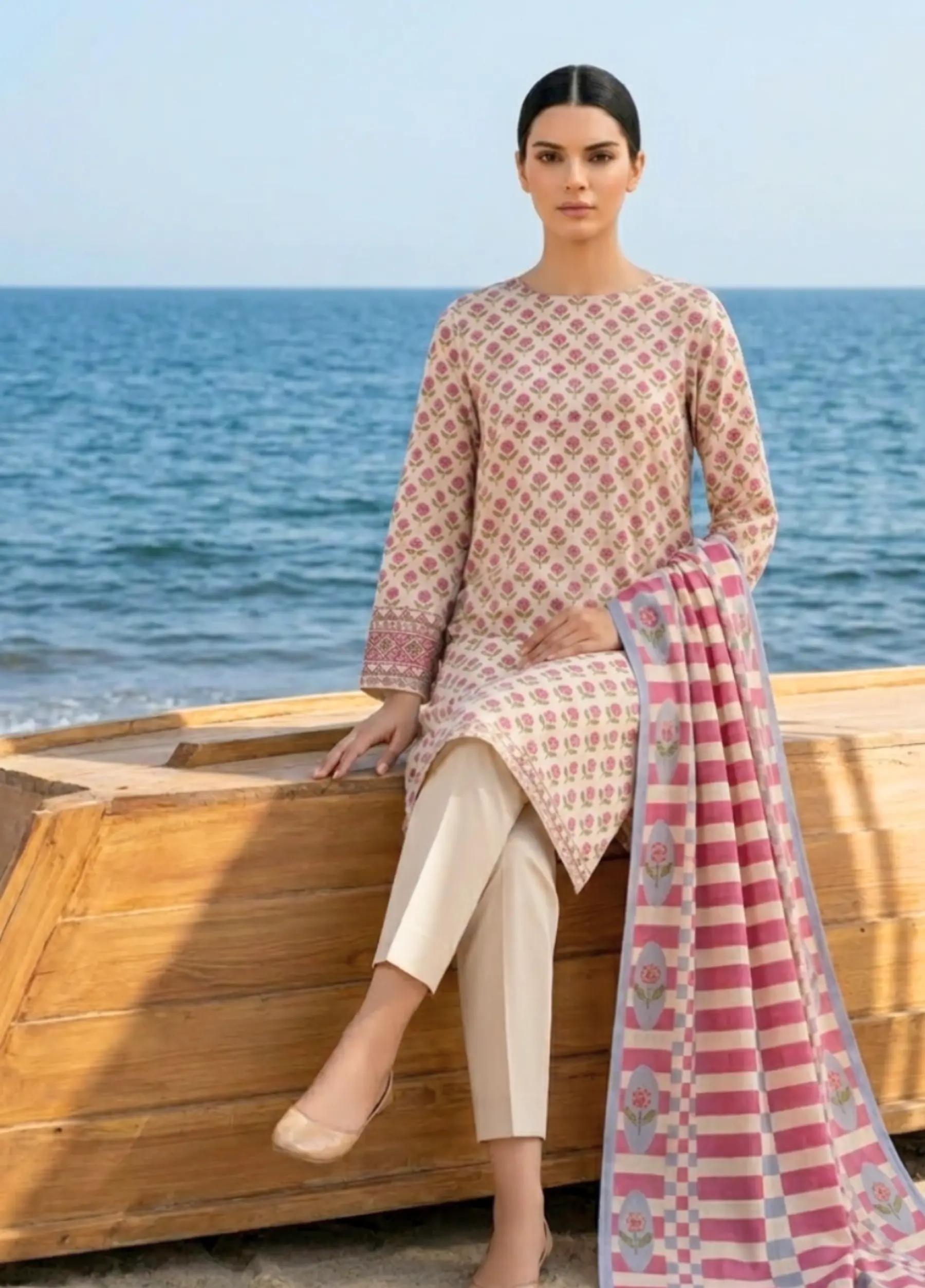 Onae by J. Volume 12 – Summer Collection 3PC Lawn Suit Design 02