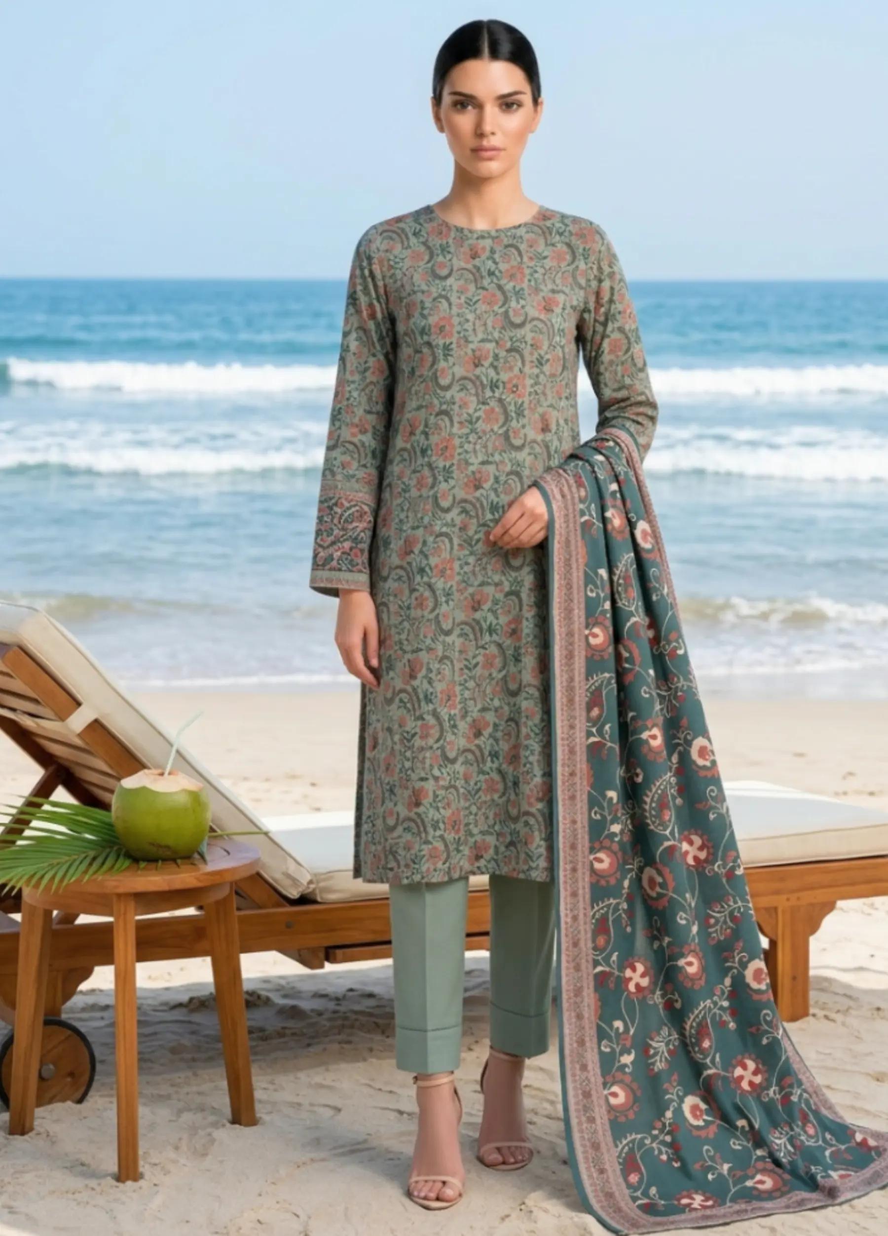 Onae by J. Volume 12 – Summer Collection 3PC Lawn Suit Design 07