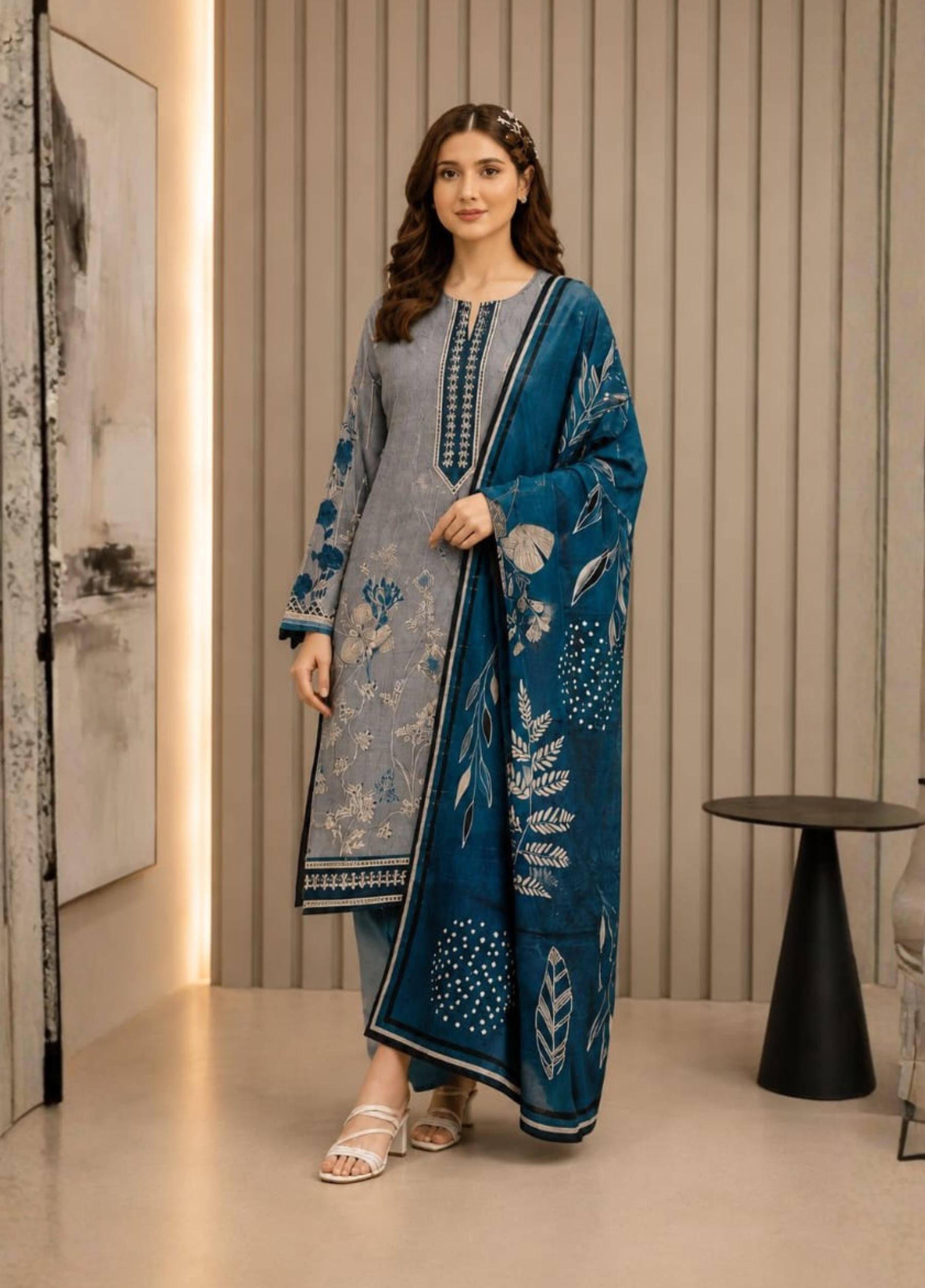 Noor Afshan Unstitched 3PC Summer Collection Vol. 11 – Article 01