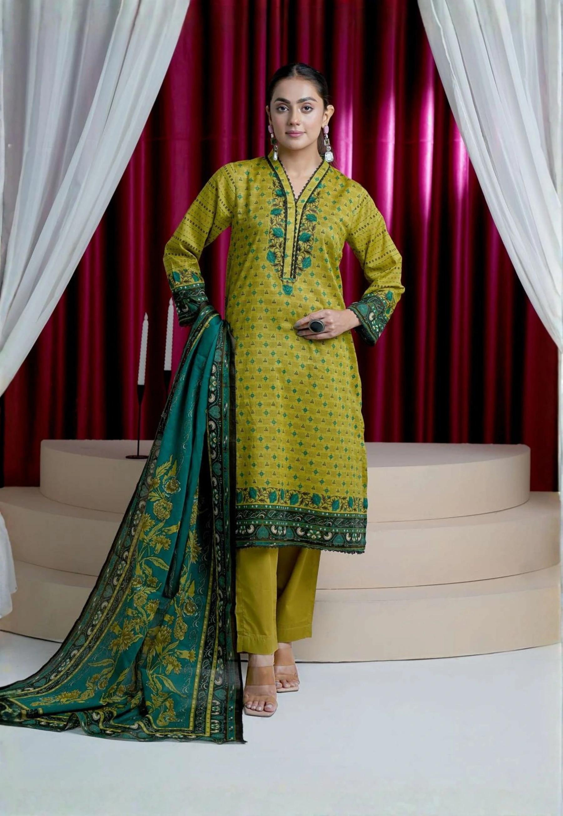 arifa by Marooj Unstitched Lawn Print 3 Piece Suits VOL-18-D-03