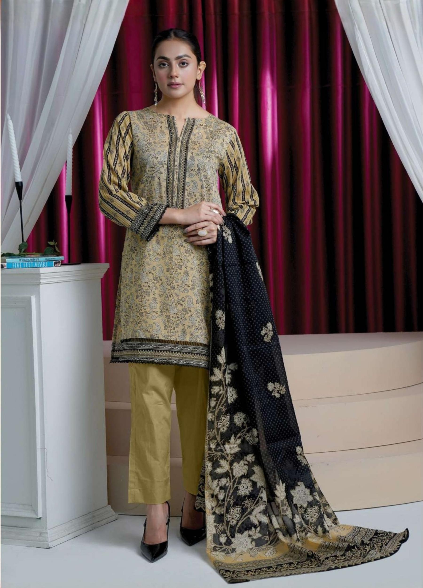 arifa by Marooj Unstitched Lawn Print 3 Piece Suits VOL-18-D-08