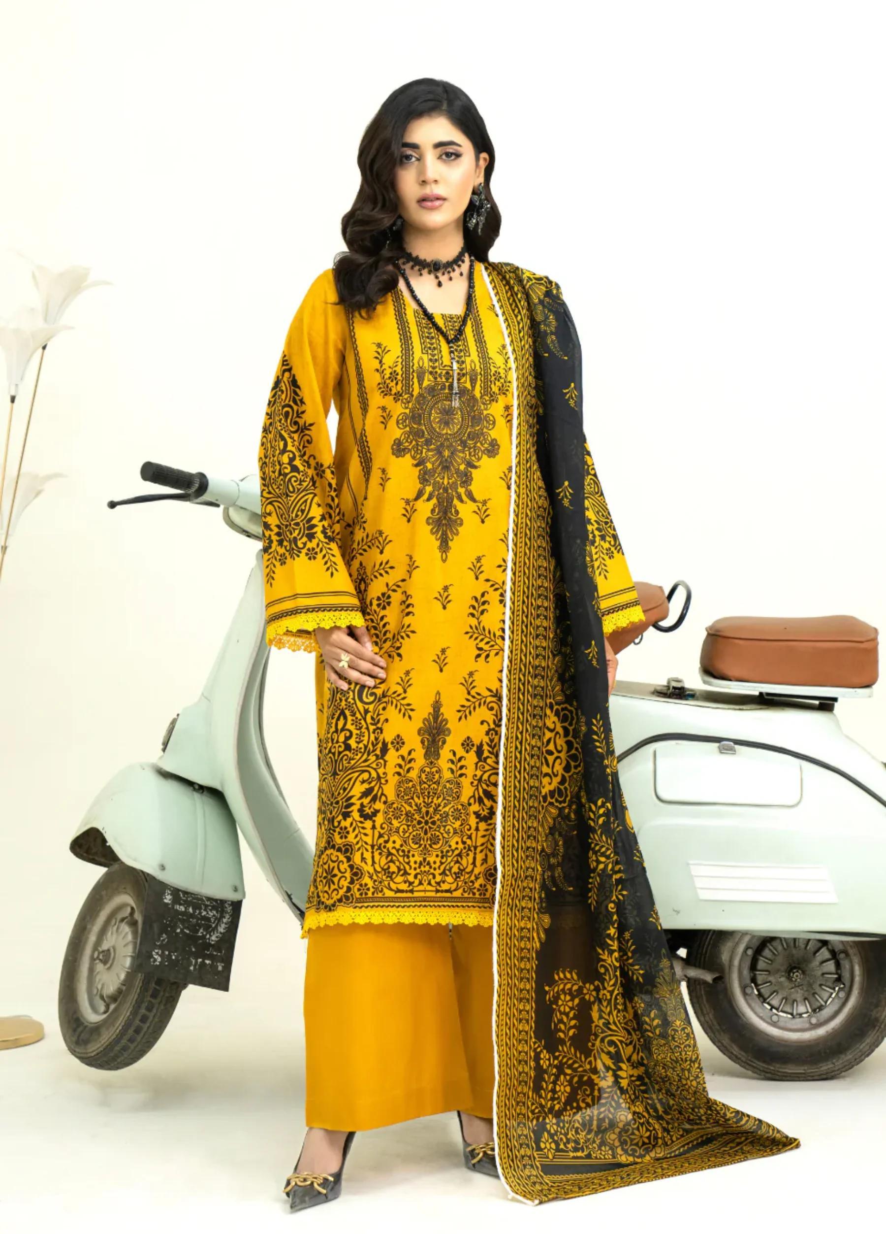 Marooj Gold Imperial Collection Vol 32 Unstitched 3 PC Suit – Design 5