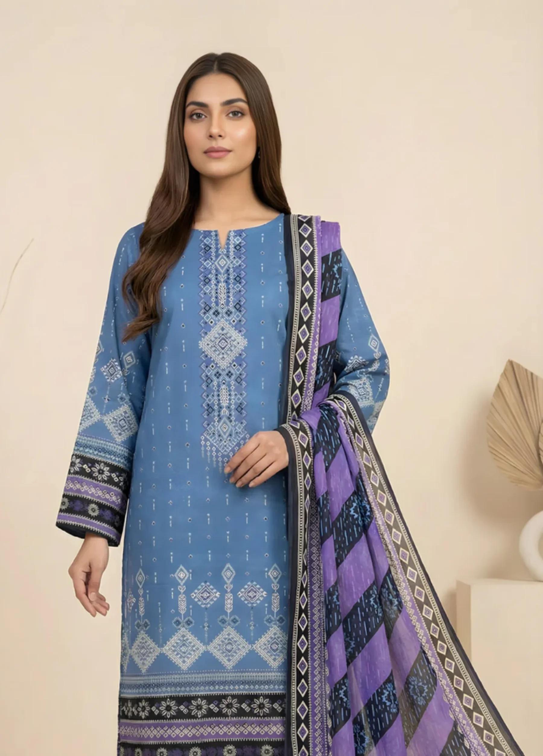 Marooj Gold Imperial Collection Vol 30 Unstitched 3 PC Suit – Design 8