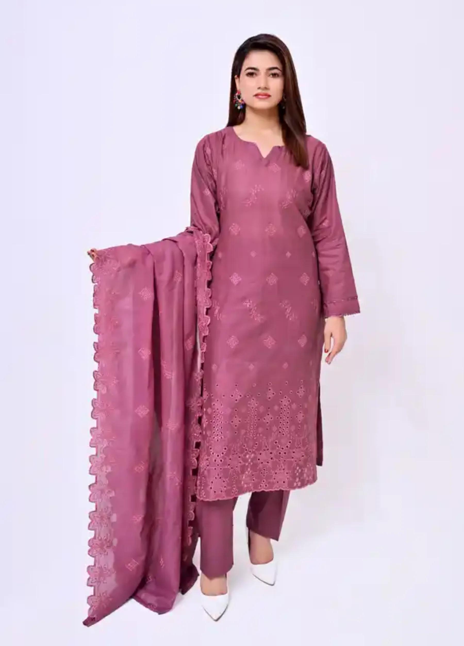 Janan by I.A Apparel Embroidered 3 PC Suit – Summer Collection Article 04
