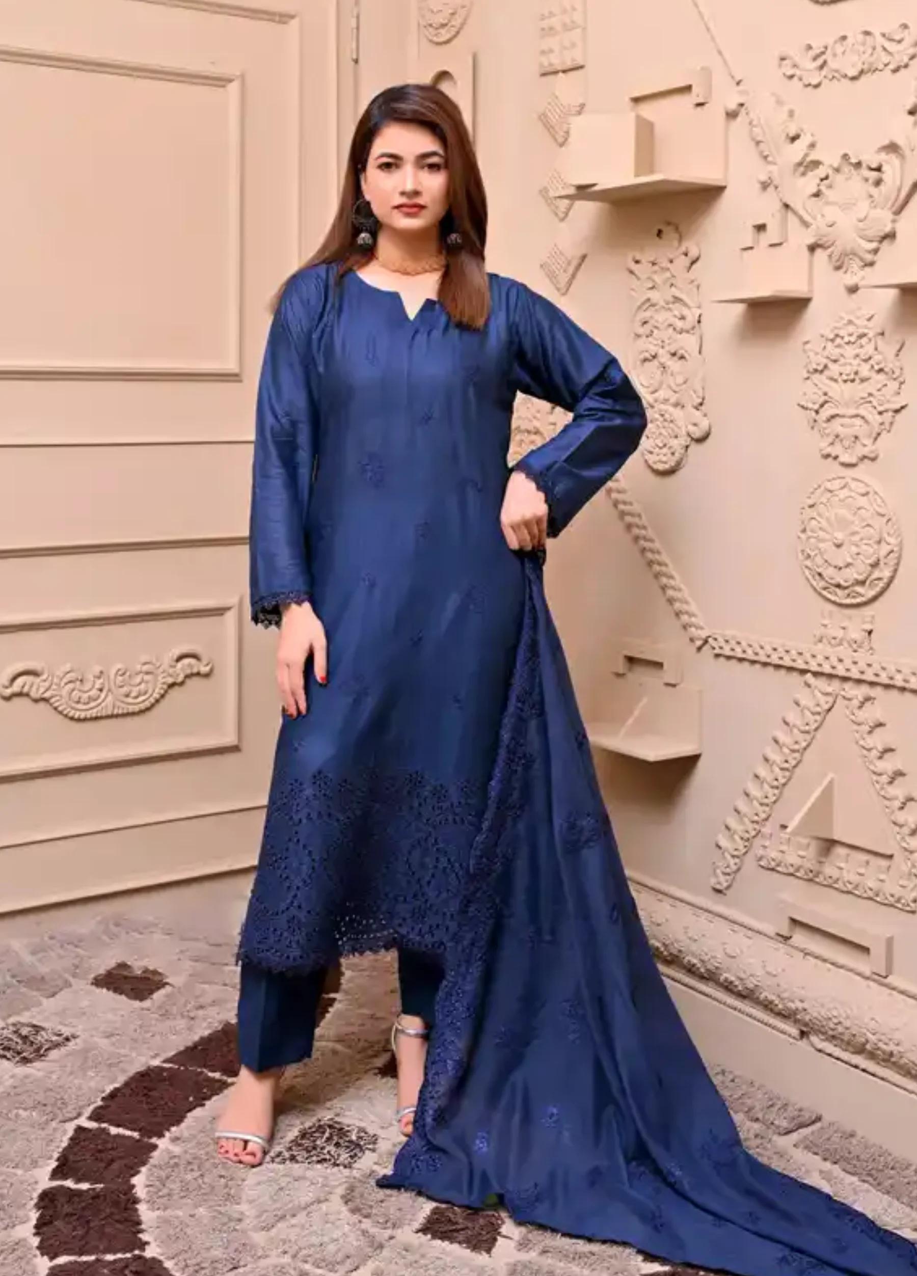Janan by I.A Apparel Embroidered 3 PC Suit – Summer Collection Article 05