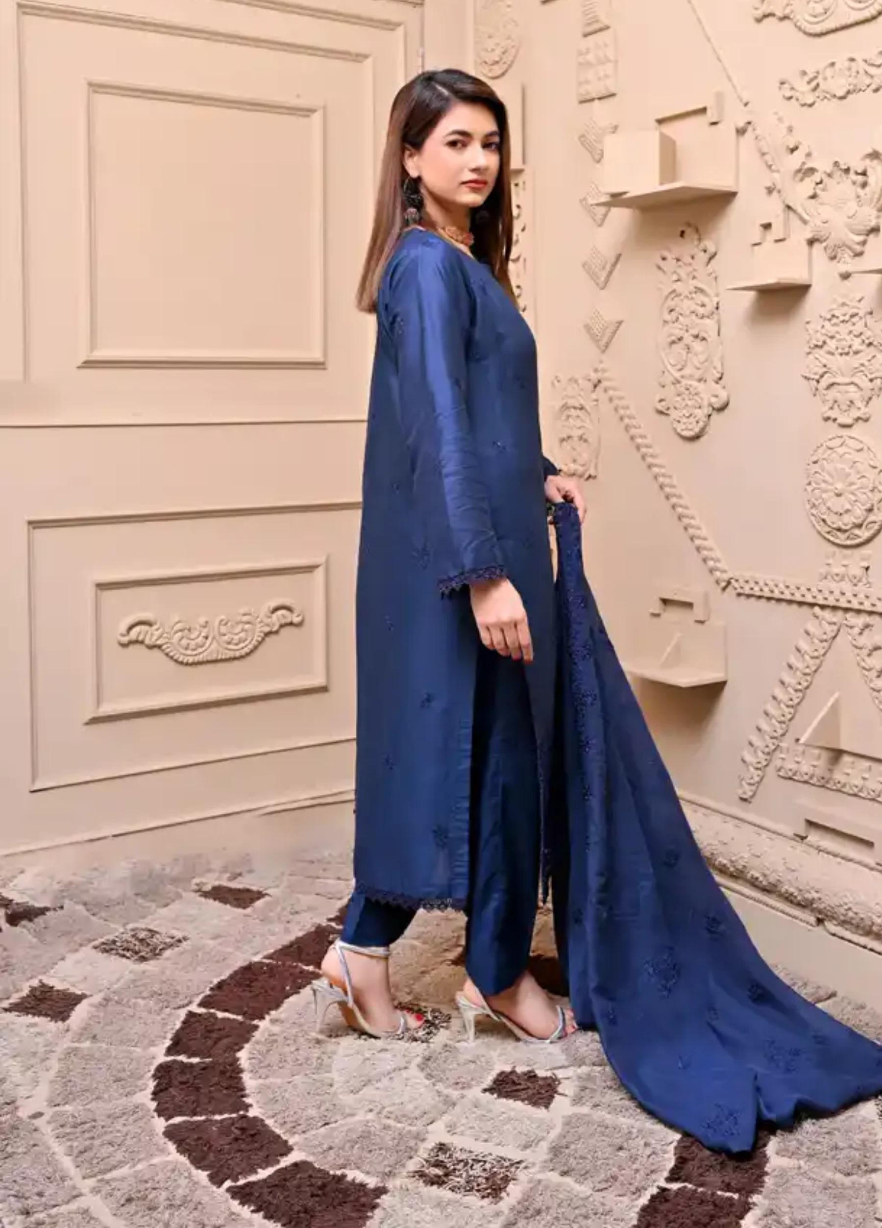 Janan by I.A Apparel Embroidered 3 PC Suit – Summer Collection Article 05 - alternate view