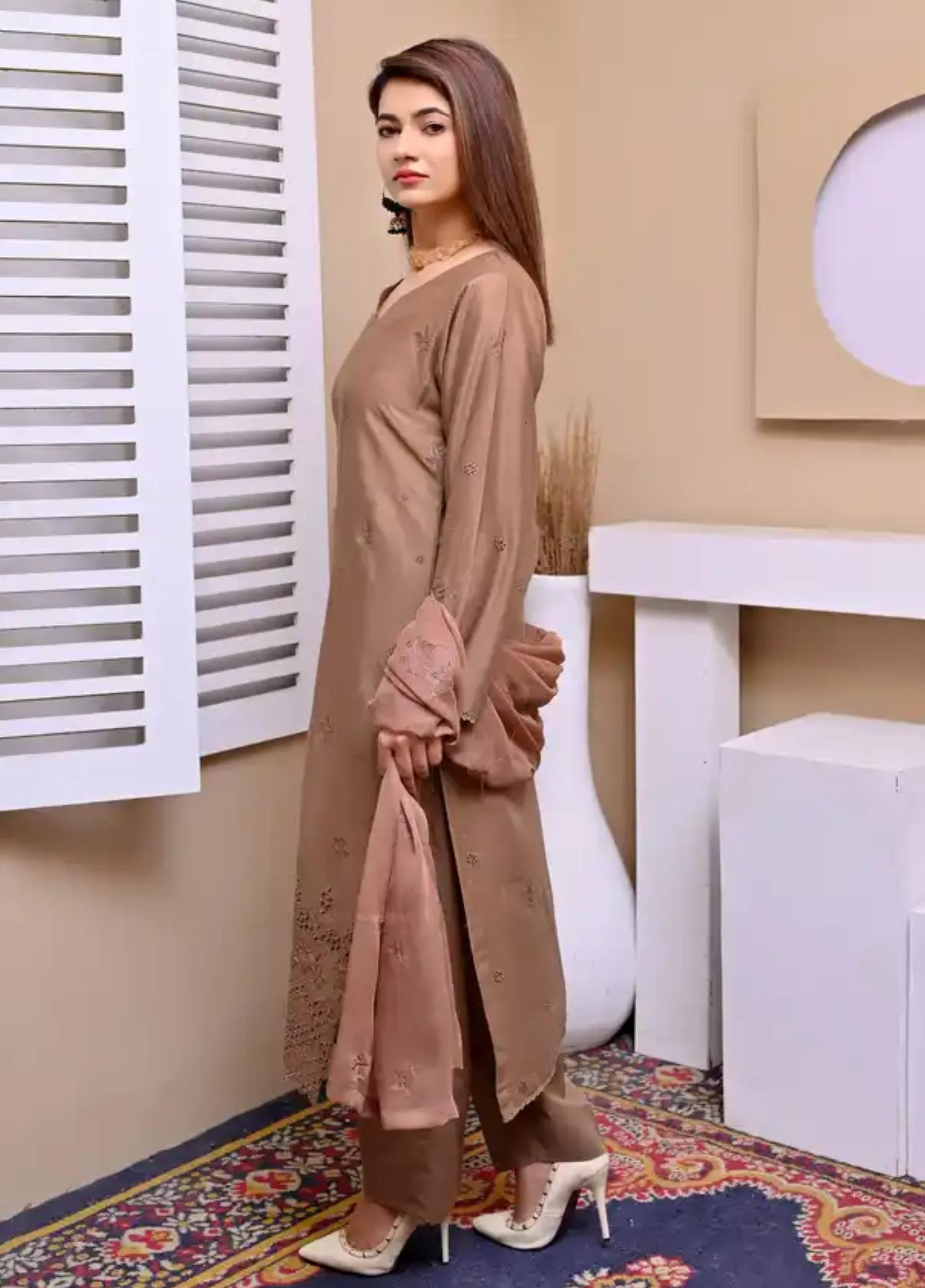 Janan by I.A Apparel Embroidered 3 PC Suit – Summer Collection Article 06 - alternate view