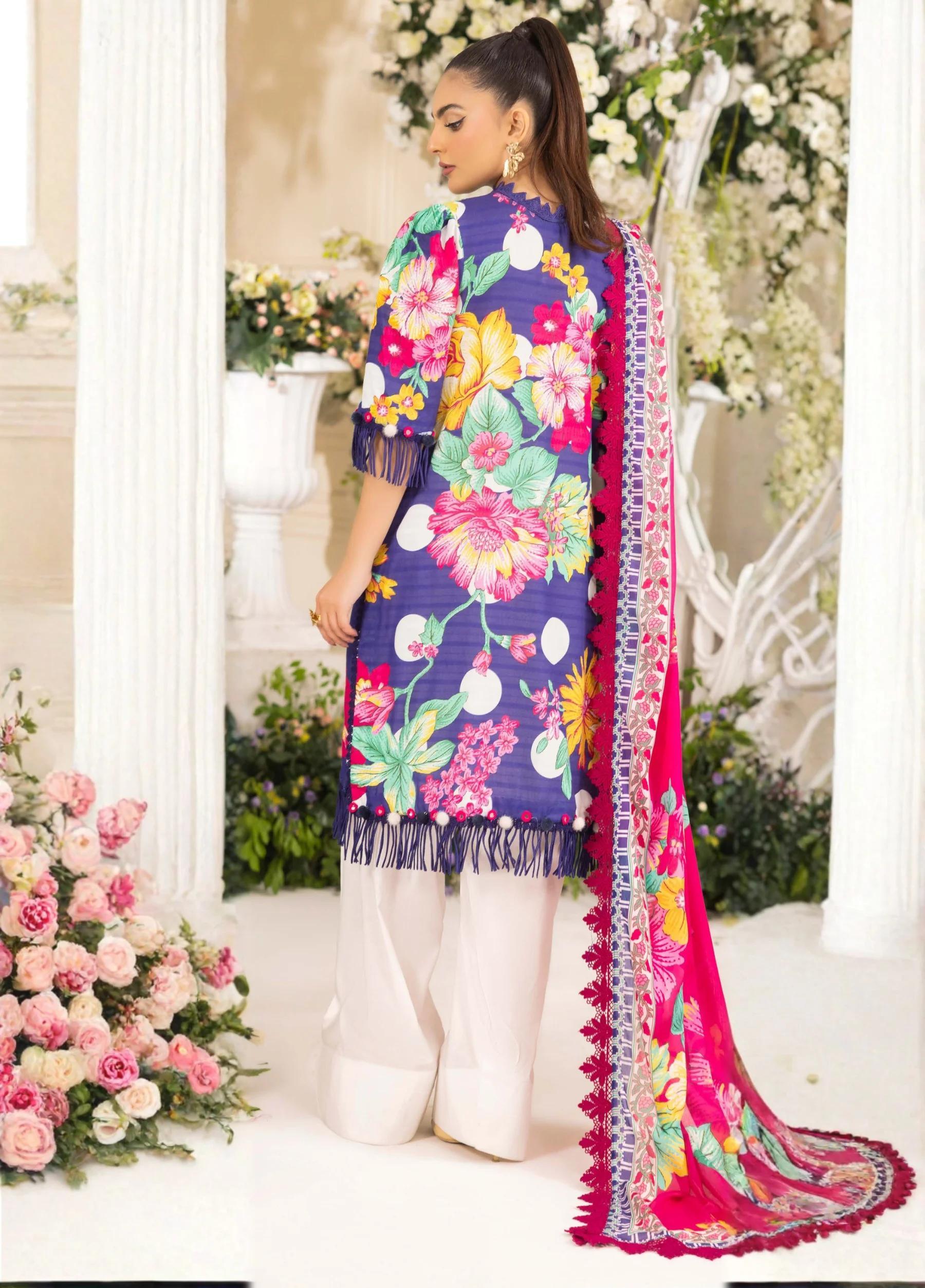 Naqsh by Rangreza Summer Glow Luxury Lawn Unstitched 3-Piece Suit – Article 00159 - alternate view