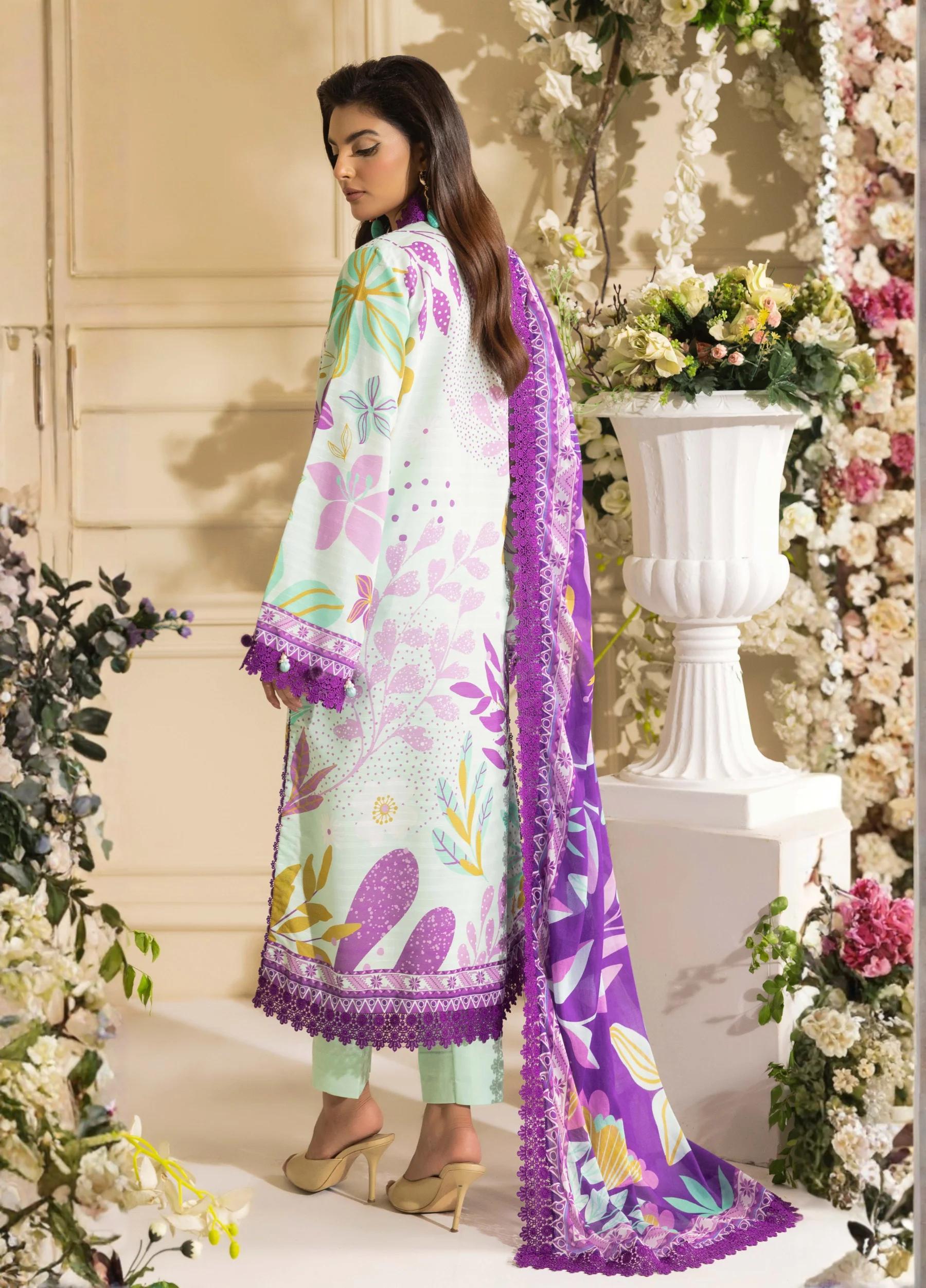 Naqsh by Rangreza Summer Glow Luxury Lawn Unstitched 3-Piece Suit – Article 00151 - alternate view