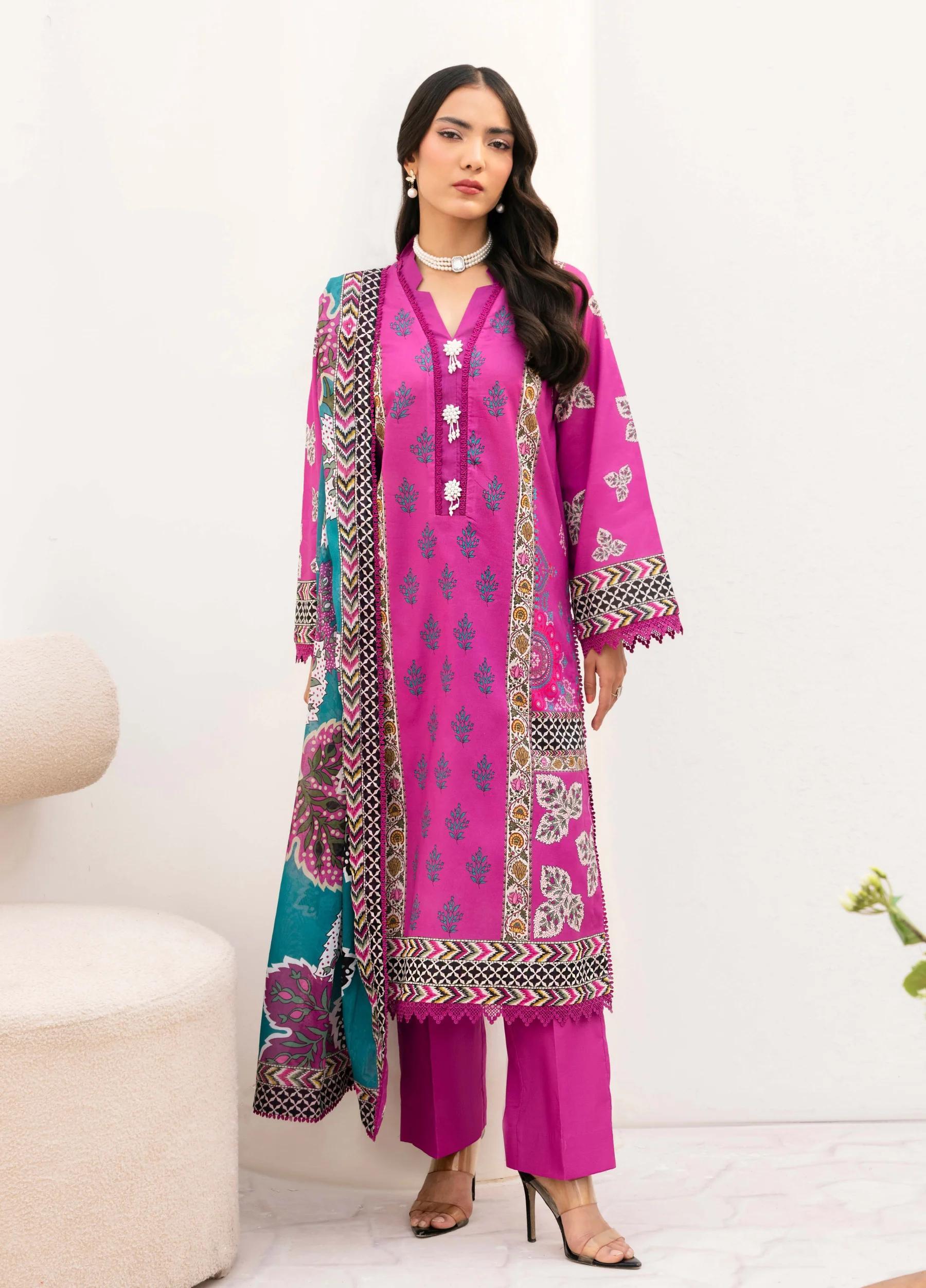 Yakin by Asifa – 3-Piece Unstitched Lawn Suit | Summer Collection 2026 | Article YBA-06