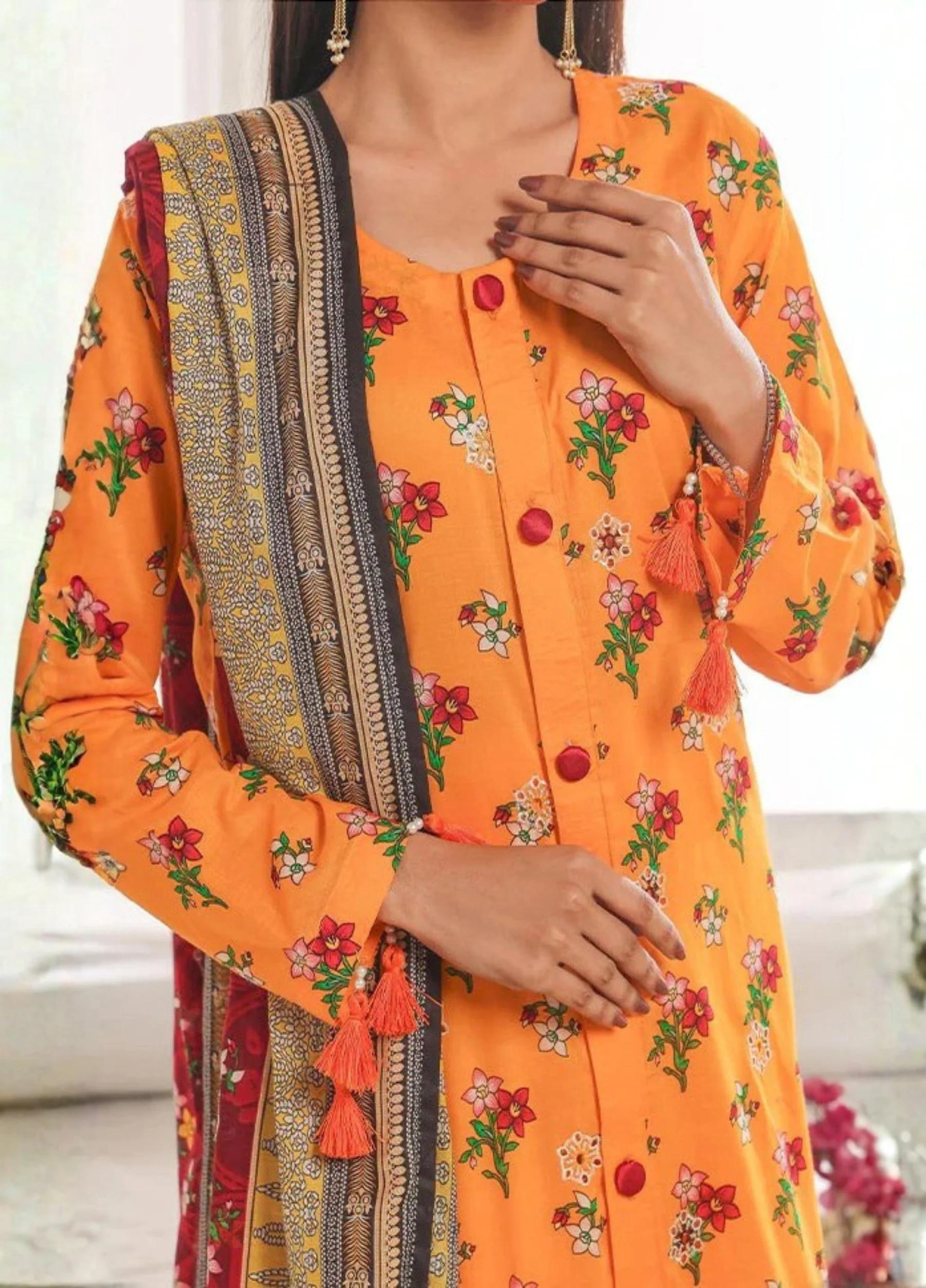 Kayseria by Jaffrani Textile Unstitched Embroidered Lawn Print 3 Piece Suits Design:02