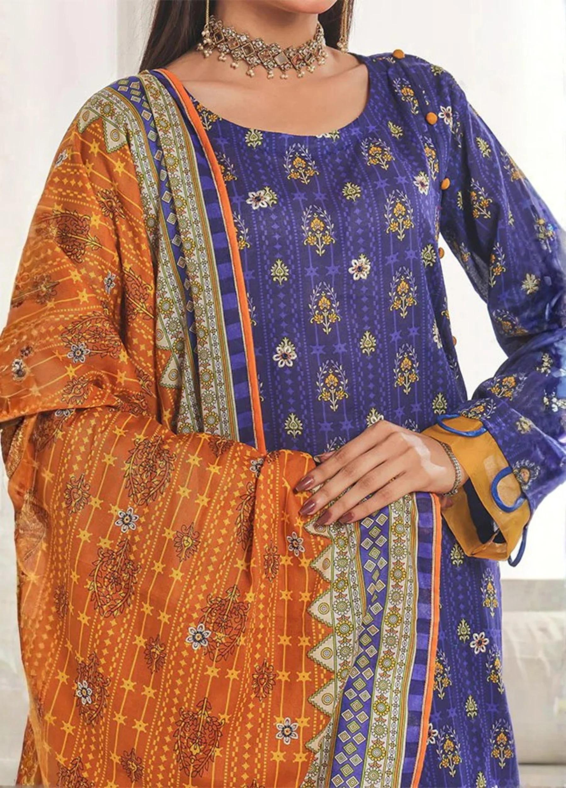 Kayseria by Jaffrani Textile Unstitched Embroidered Lawn Print 3 Piece Suits Design:01