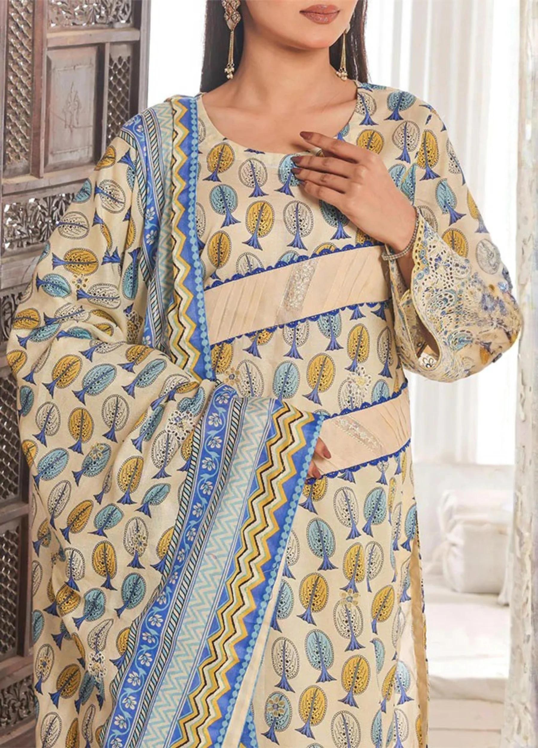 Kayseria by Jaffrani Textile Unstitched Embroidered Lawn Print 3 Piece Suits Design-8