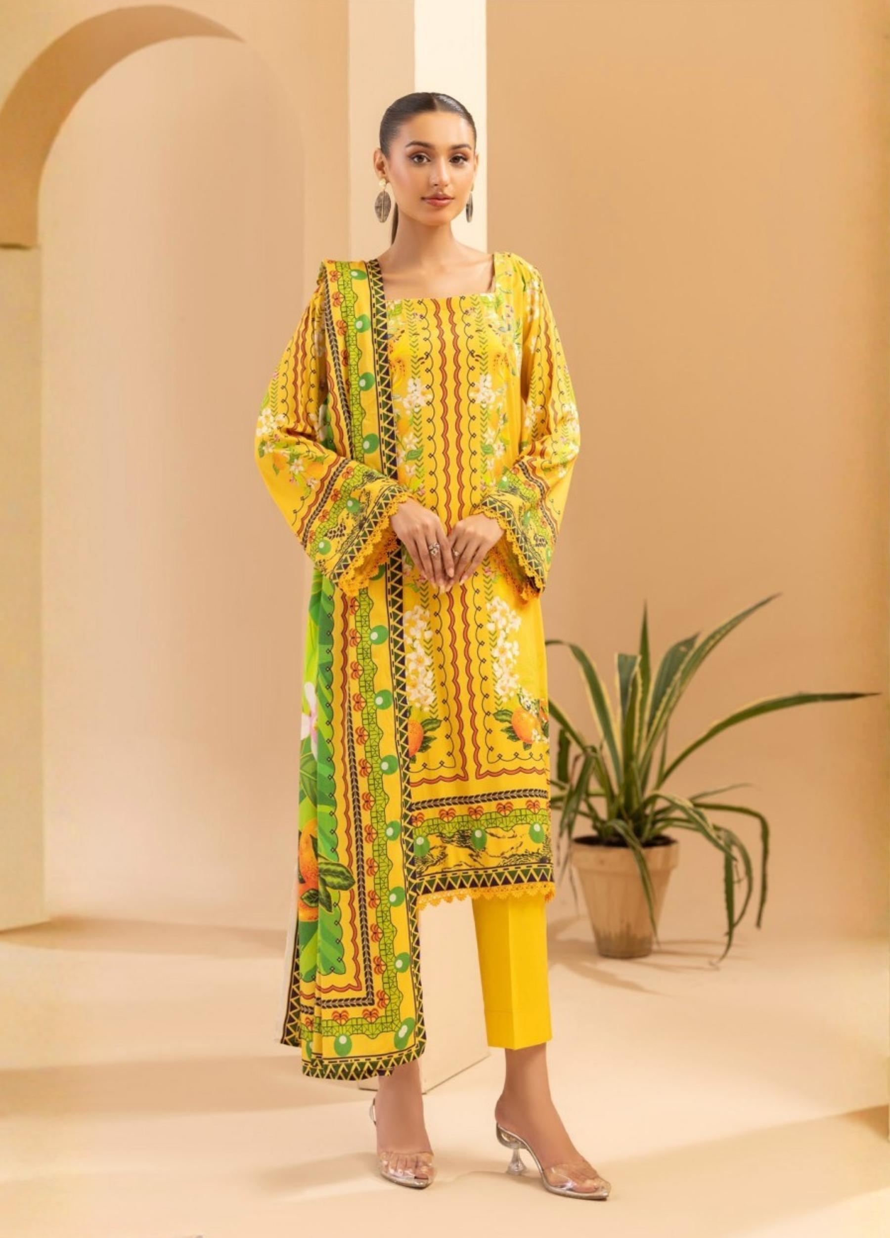 Fatima Maryam by Motifz Unstitched Linen Print 3 Piece Suits Volume:1 Design:7