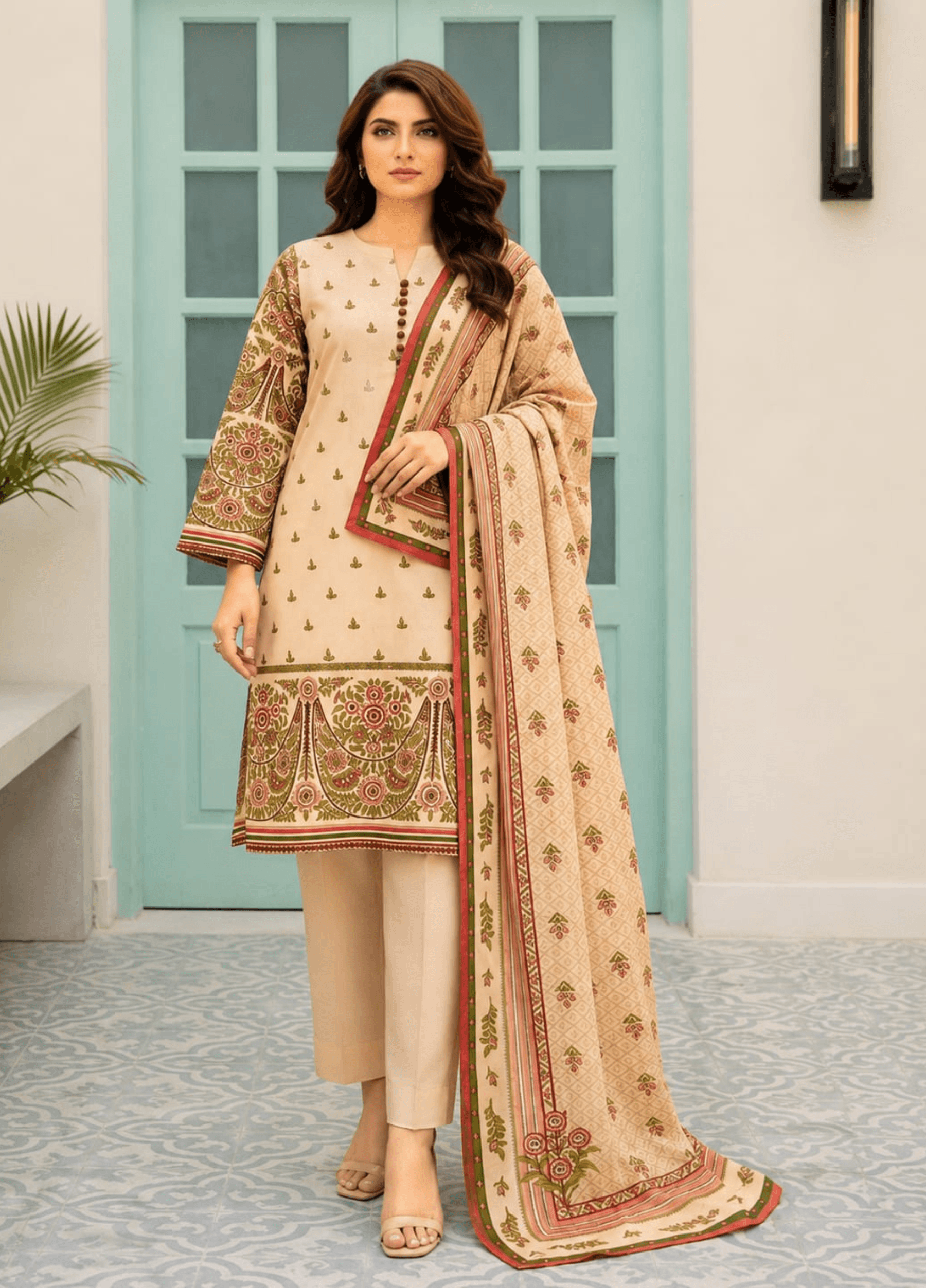 Nisha Designer Unstitched Lawn 3PC Collection Article 02