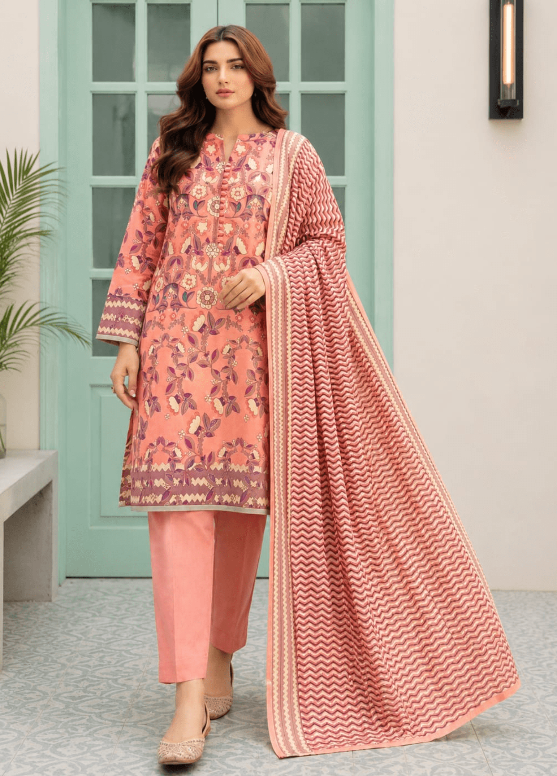 Nisha Designer Unstitched Lawn 3PC Collection Article 03