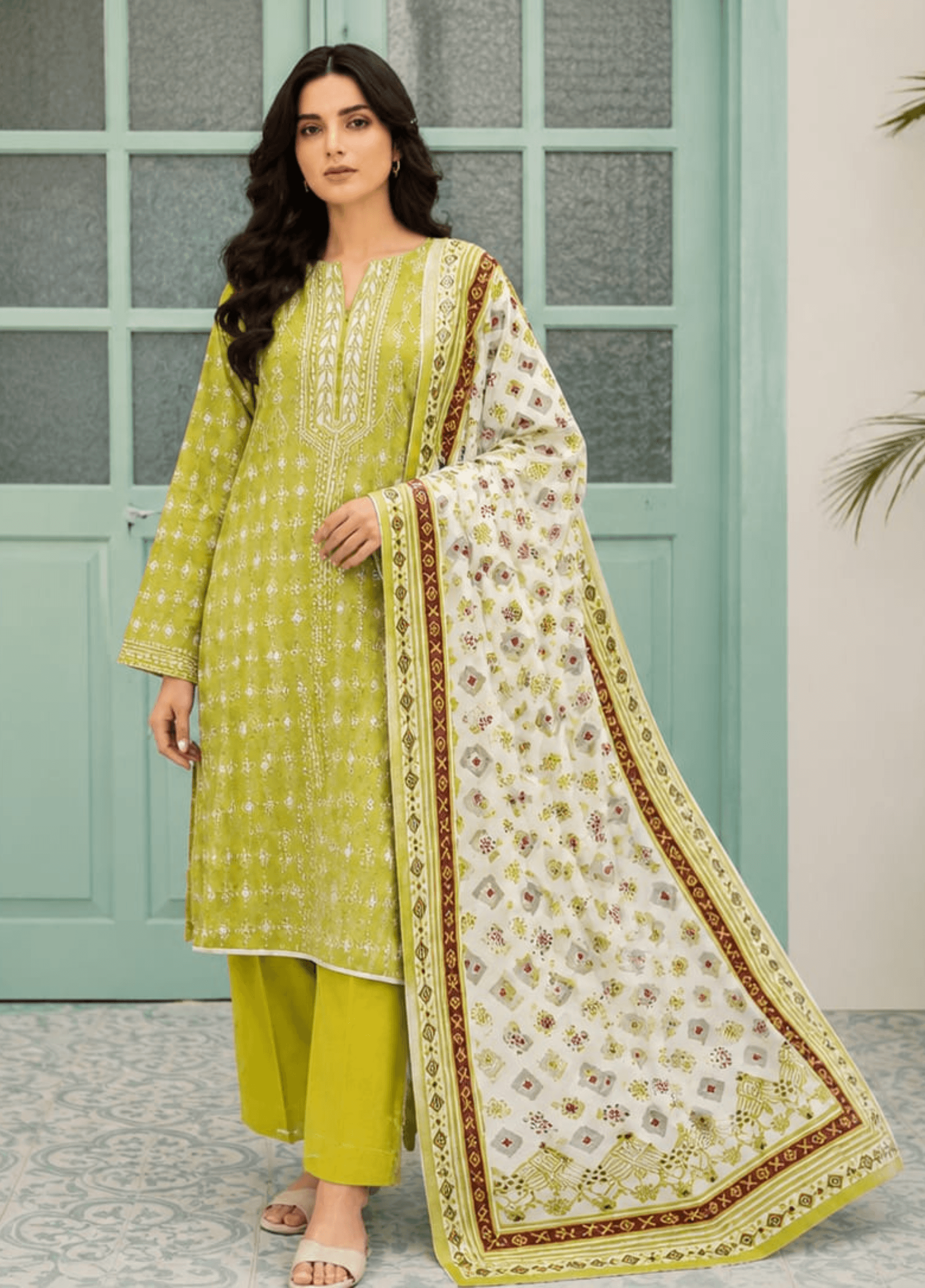 Nisha Designer Unstitched Lawn 3PC Collection Article 6