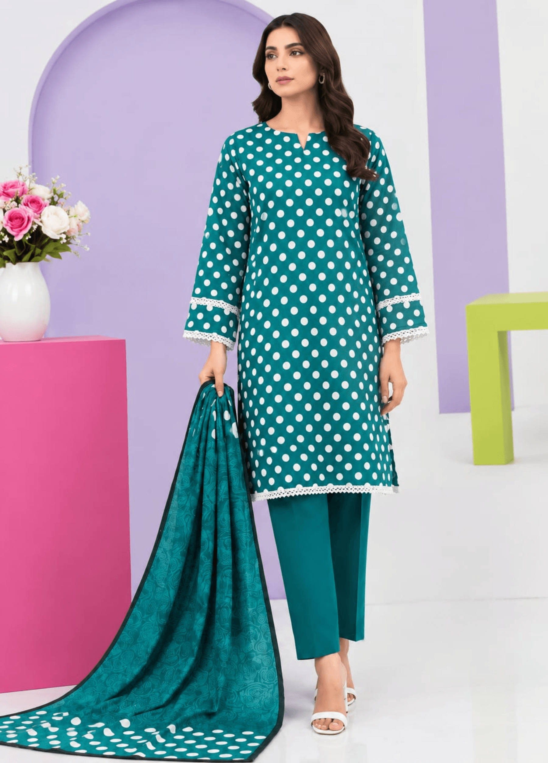 Libas Exclusive Digital Printed Lawn Summer Collection – 3PC Suit | Article 02