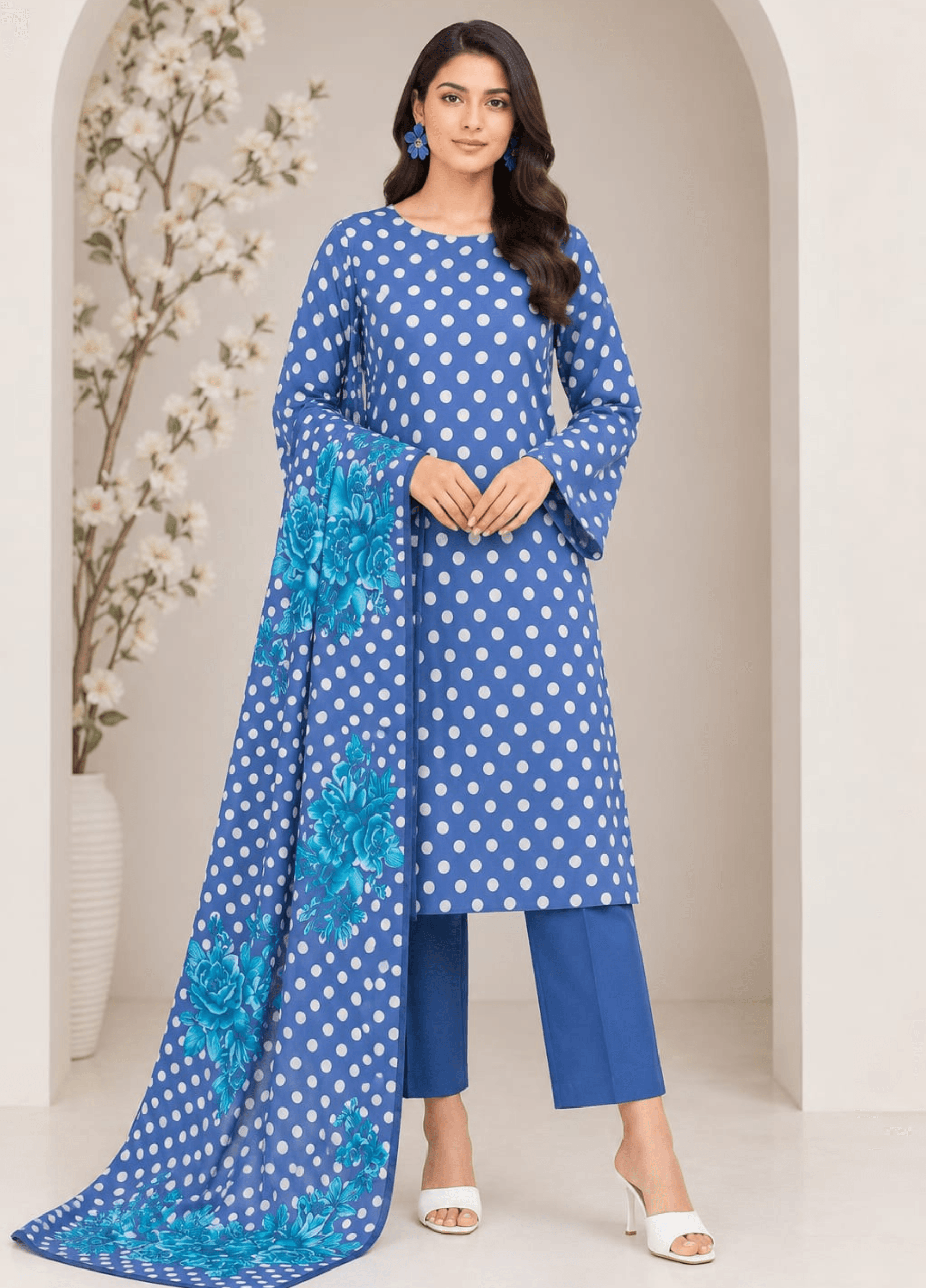 Libas Exclusive Digital Printed Lawn Summer Collection – 3PC Suit | Article 07
