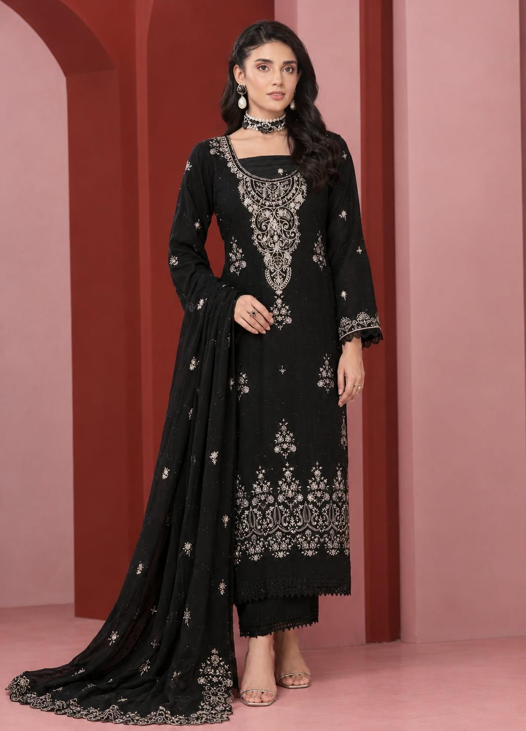 Jahanara Luxury Viscose & Chiffon Embroidered by IRSA Article -04