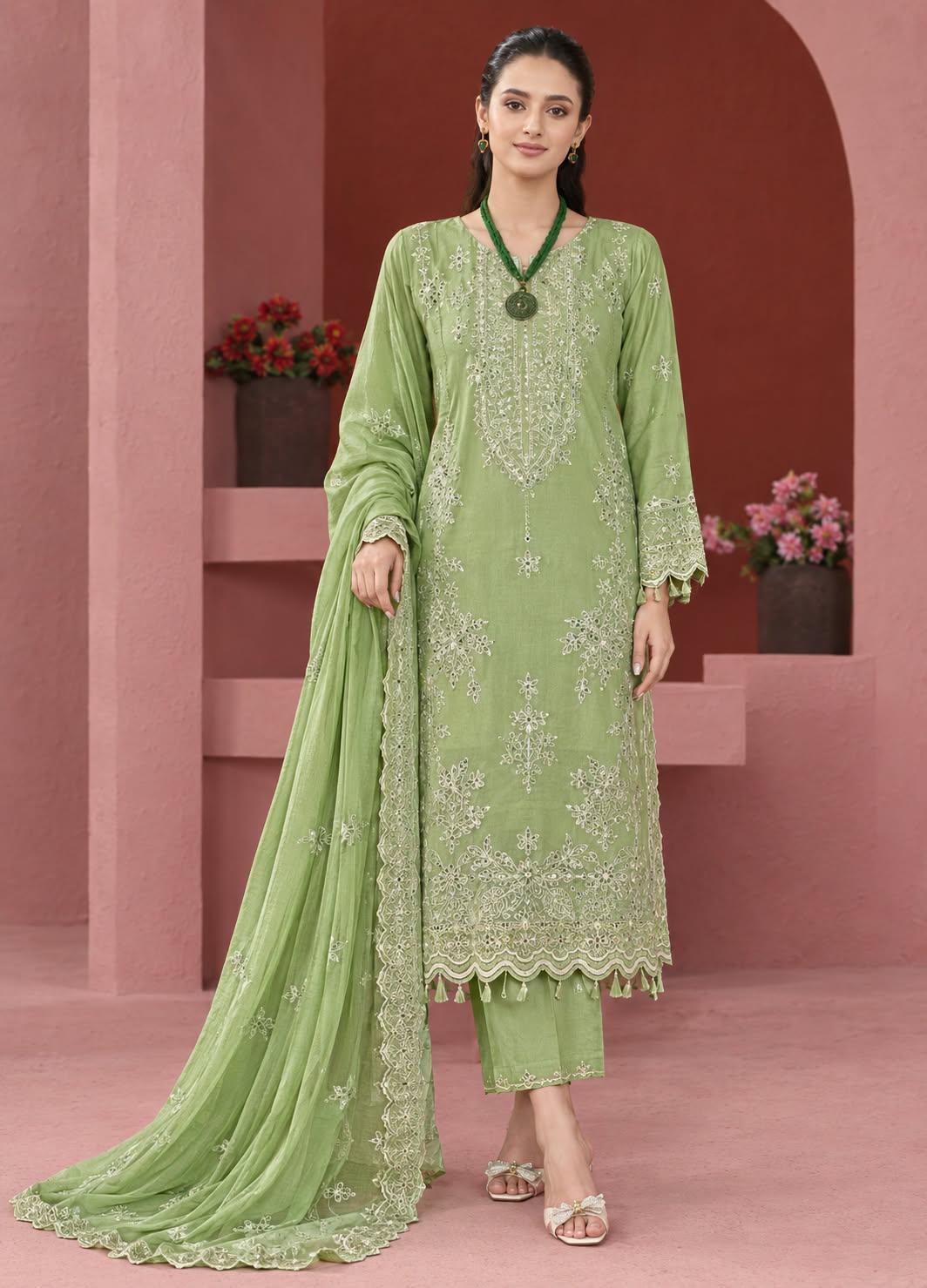 Jahanara Luxury Viscose & Chiffon Embroidered by IRSA Article -07