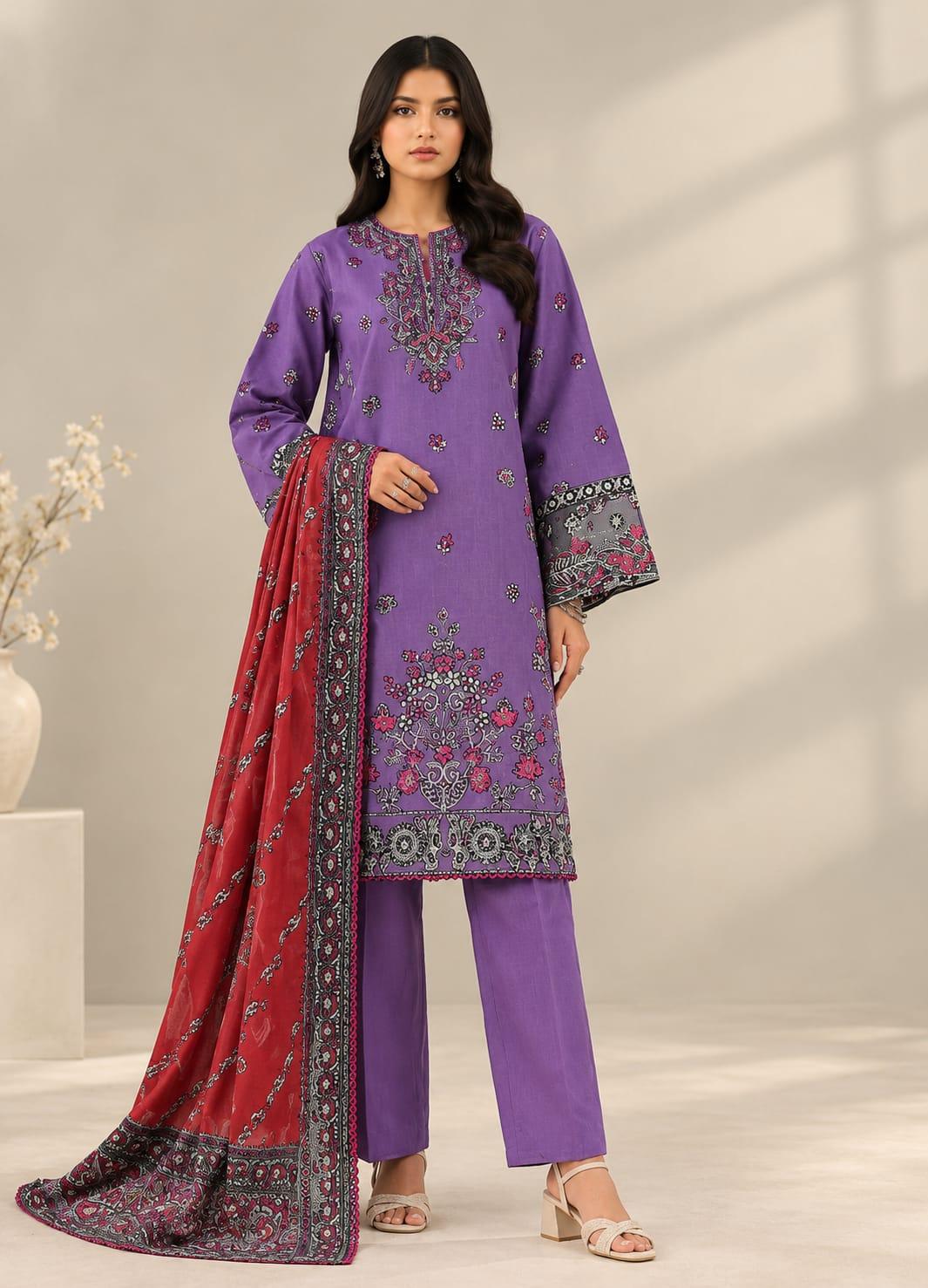 Nishat Unstitched Khaddar 3PC Winter Collection – Article 02