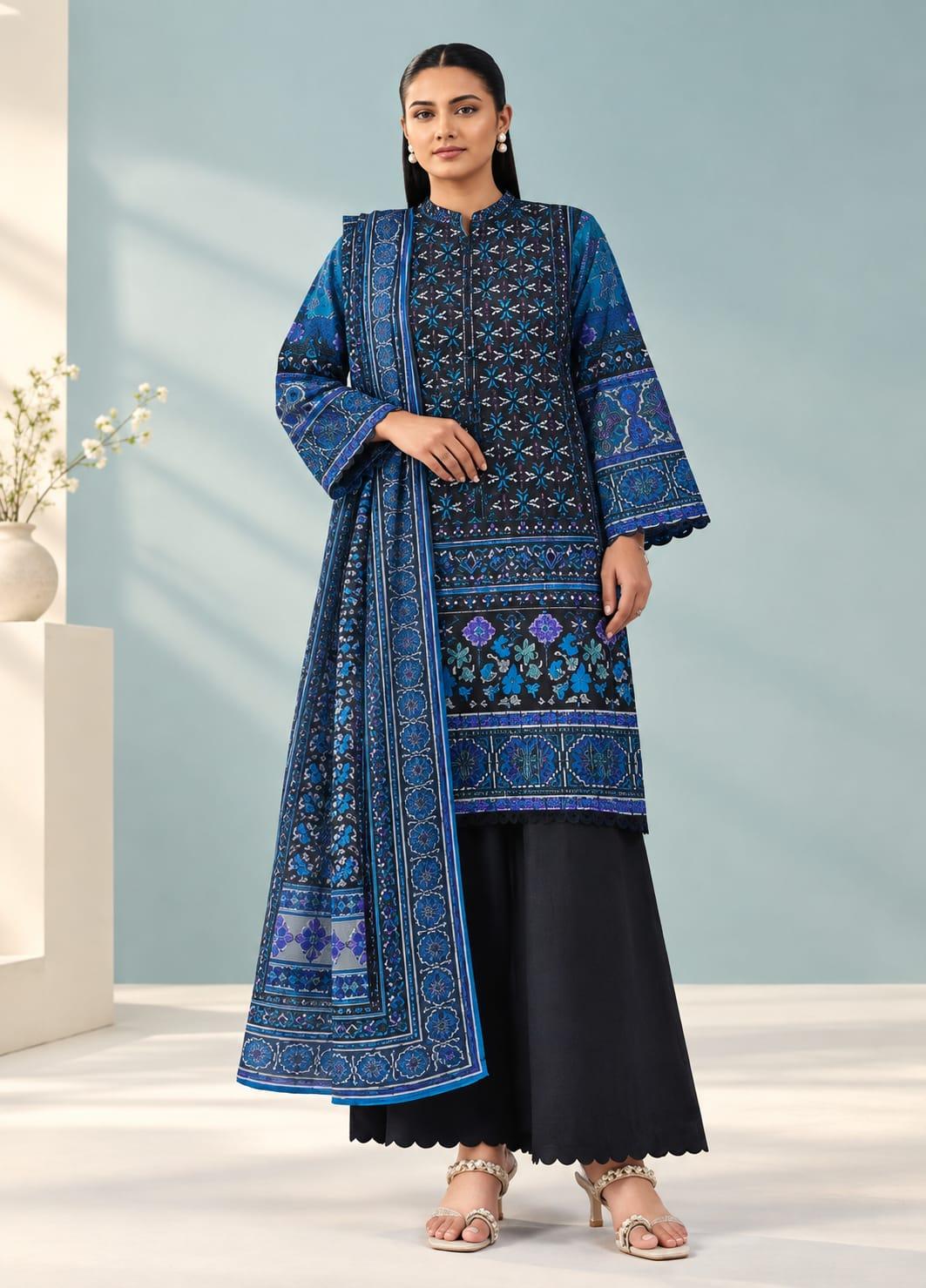 Nishat Printed Linen Winter Collection – Article 02
