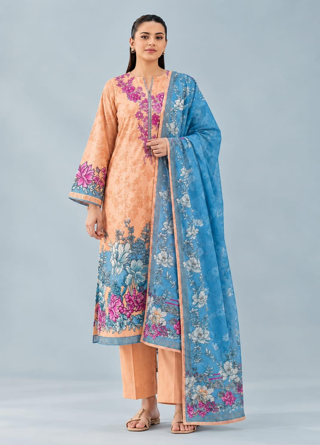 Nishat Printed Linen Winter Collection – Article 06