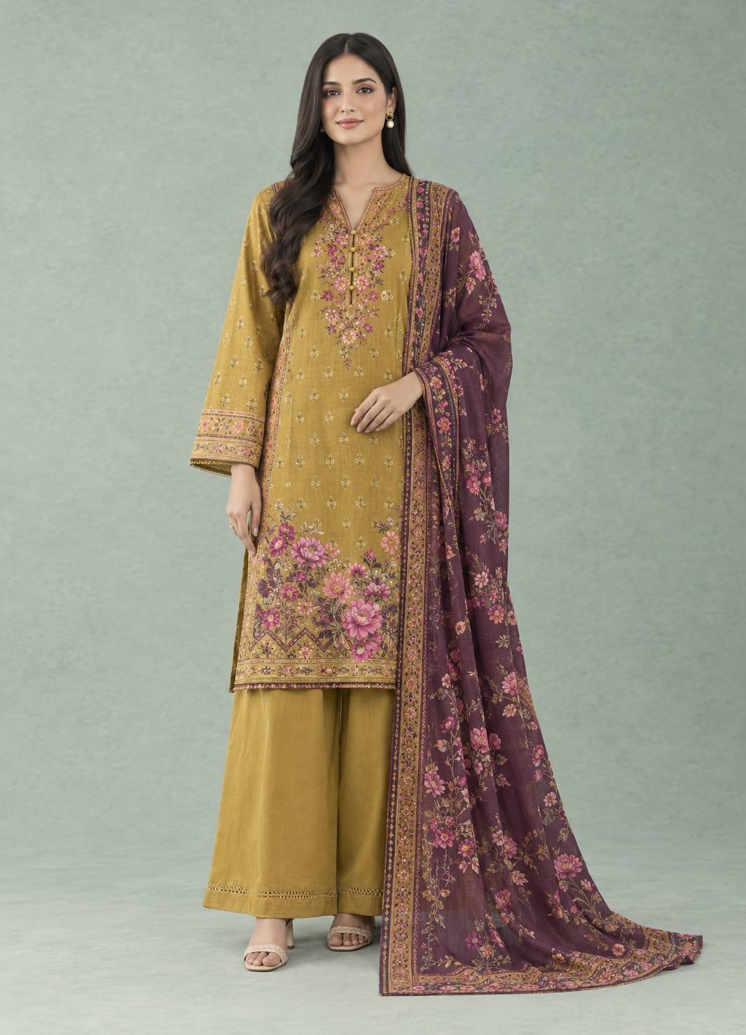 Nishat Printed Linen Winter Collection – Article 08